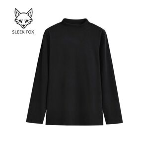 1506/MTC25181/P32高级感纯色双面德绒半高领长袖上衣3,男装卫衣,星座1506-1