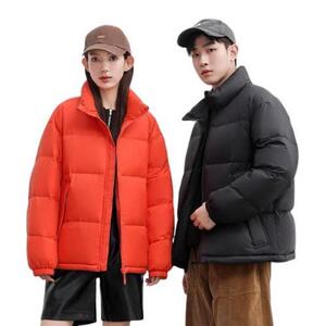 1506/M80221/P59冬季新款三防外套厚款立领面包服纯色1图片