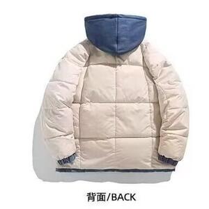1506/M2131/P71冬季加绒加厚面包服新款潮流日系简约棉衣外套1图片