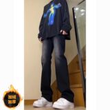 黑色磨白加绒纽扣