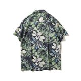 1506-1/C1011/P30古巴领衬衫男夏季宽松潮牌印花半袖男，男装衬衫，星座1506-1
