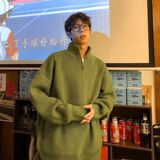 1506/M23111/P44秋冬毛衣开衫纯色立领长袖休闲针织开衫毛衣1，男装针织衫/毛衣，星座1506-1