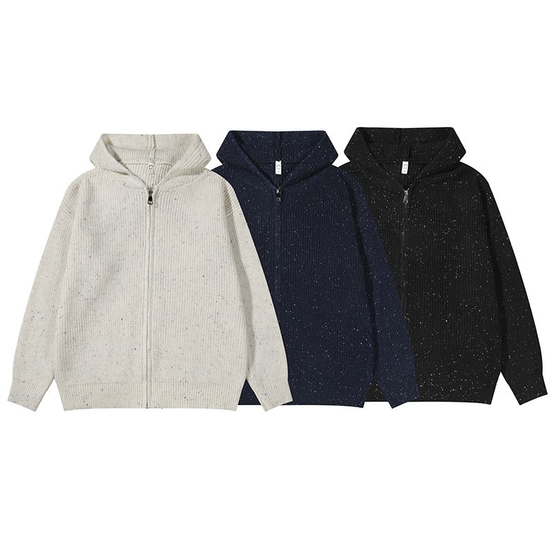 1506/MLR3031/P70廓形落肩拉链帽衫宽松卫衣百搭保暖欧美潮1，男装棉衣，星座1506-1