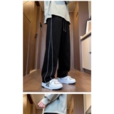 1506/KK156加绒1/P33秋冬新品加绒加厚美式高街阔腿休闲裤子2，男装卫衣，星座1506-1