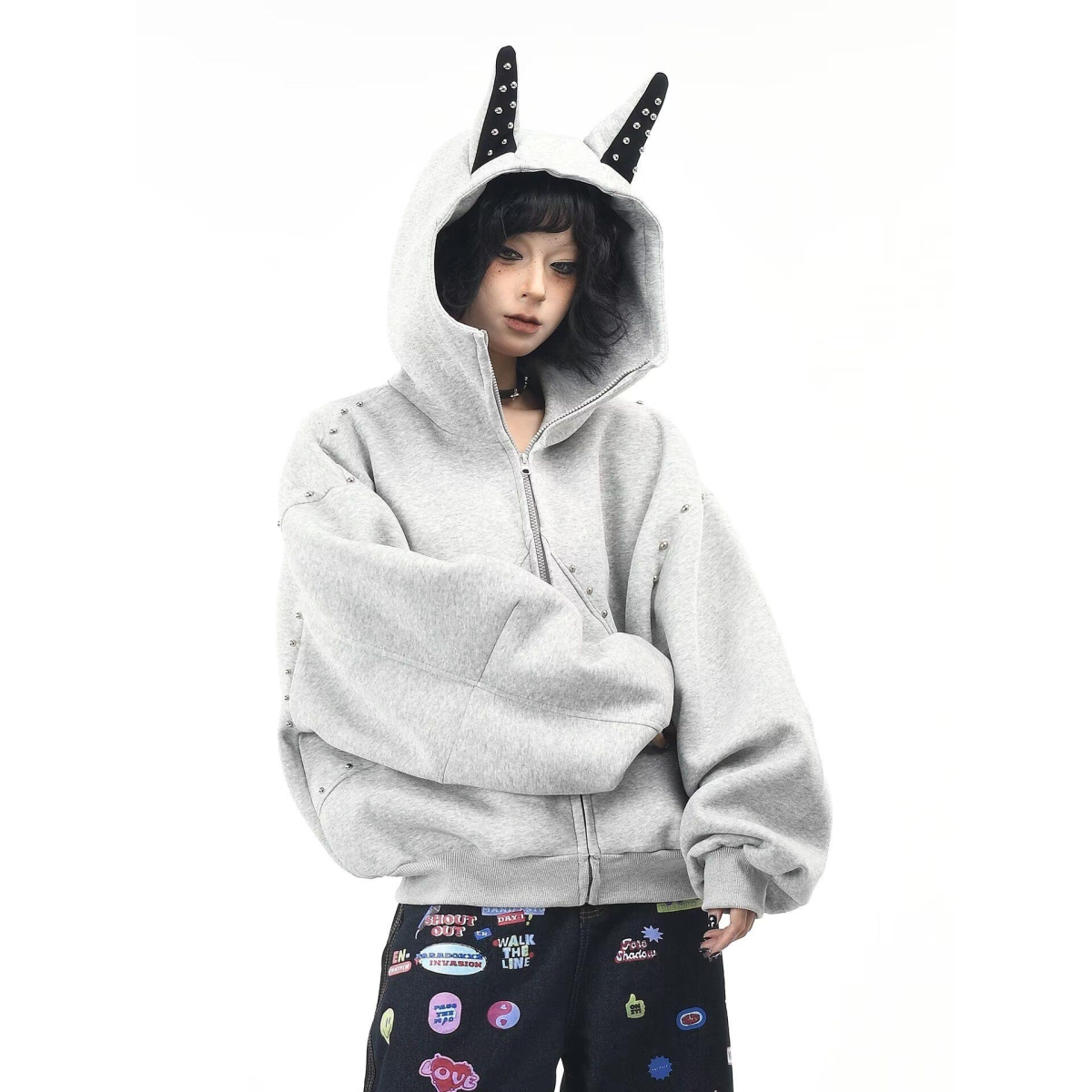 1506/WW0051/P56新款卫衣港风宽松简约连帽卫衣开衫男女同款1，男装卫衣，星座1506-1