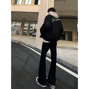 1506-1/KG16061/P39美式复古cleanfit微喇牛仔裤男图片