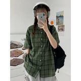 1506-1/CCS3701/P37新款时尚百搭性感显瘦气质格子衬衫，男装衬衫，星座1506-1