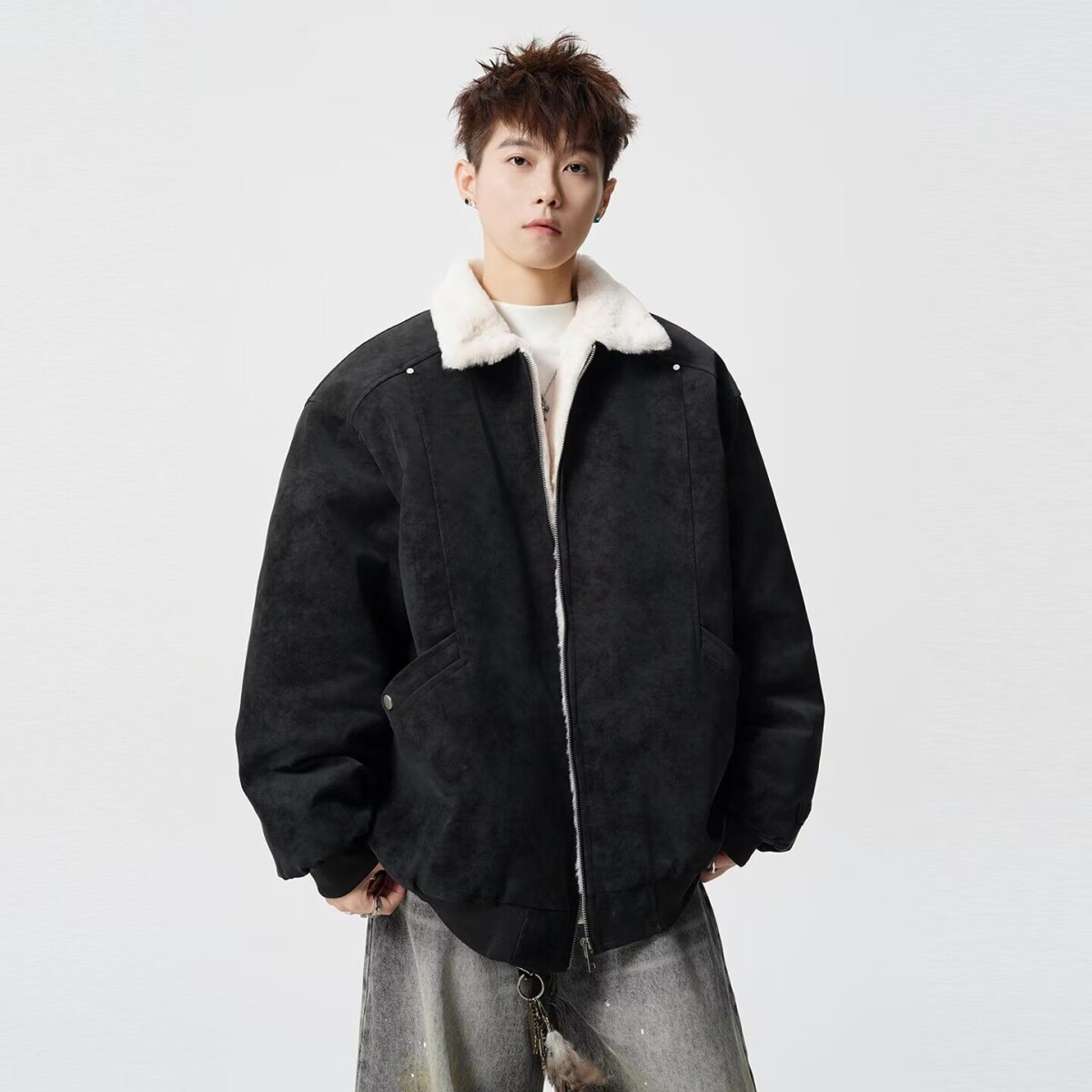 1506/M13231/P92新款冬季棉服棉衣男生加厚保暖面包服2图片