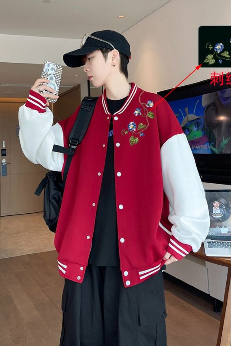 1506-1/JBQ81471/P69美式复古学院风休闲减龄棒球服外套,女装短外套,星座1506-1