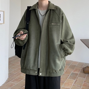1506-1/JJK251/P62麂皮绒外套男生秋冬季高级感痞帅炸街图片
