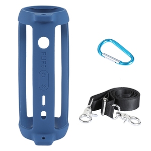 适用于JBL flip6音乐万花筒6蓝牙音箱音响防震收纳包硅胶套肩带扣