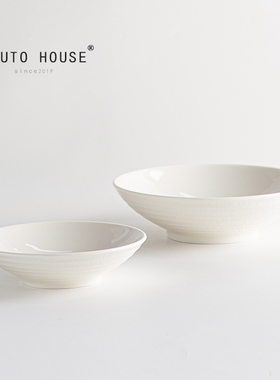 外贸出口餐具陶瓷西餐盘家用2023新款水果沙拉大号酸菜鱼面汤碗SN