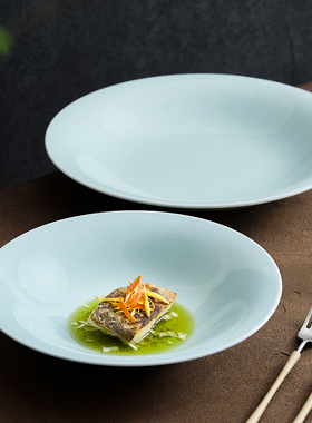 汤盘商用景德镇陶瓷餐具大号盘子菜盘凉菜盘冷菜盘酒店专用餐盘