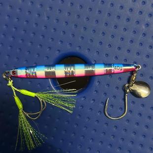 高反光40g/60g/80g/100g细长款速沉海钓铁板路亚饵马鲛炮弹鱼假饵