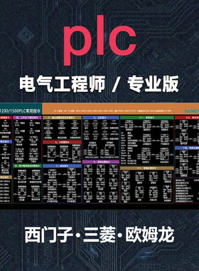 PLC编程指令鼠标垫Eplan快捷键三菱FX3U/S7200SMART1200办公桌垫
