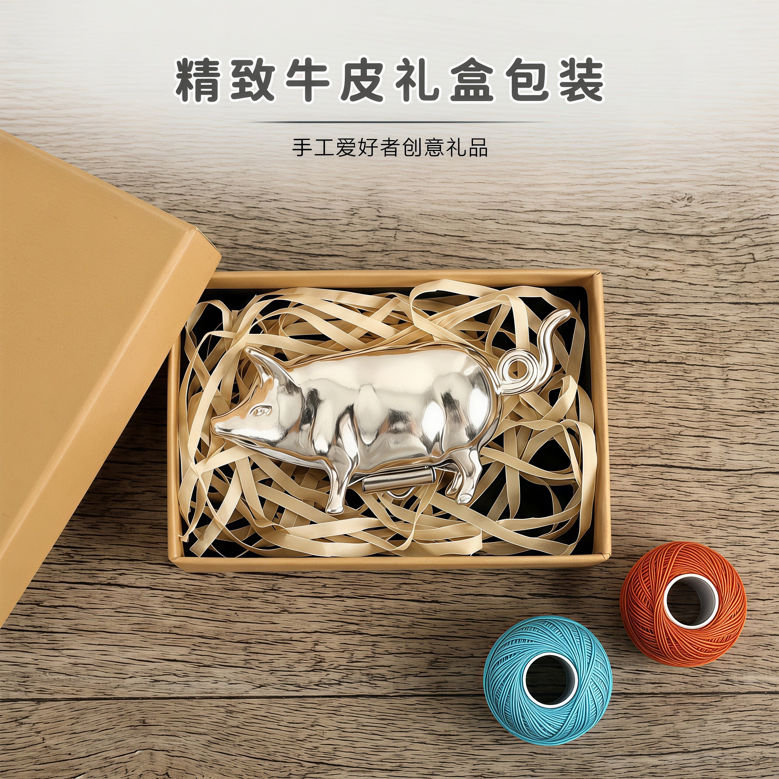 古董猪迷你金属缝纫卷尺套装图片