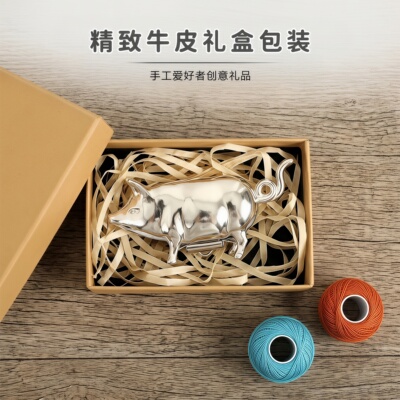 古董猪迷你金属缝纫卷尺套装