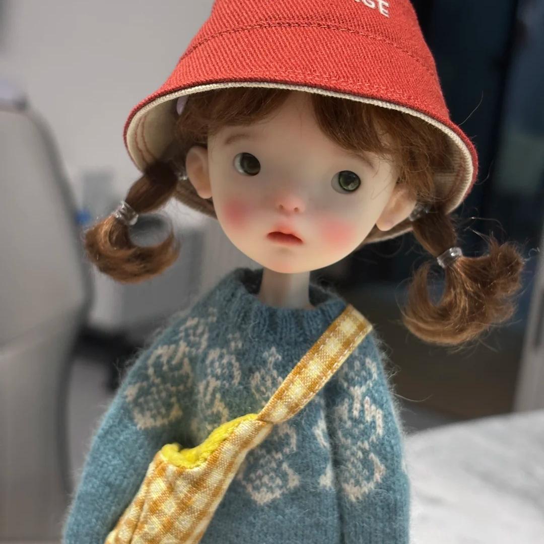 新款 sd bjd娃娃1/6 特体 26cm身高 蓝豆豆女孩 化妆 礼物 包邮