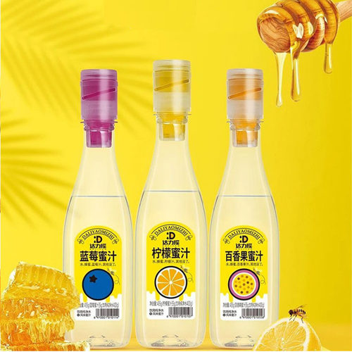 达力摇柠檬茶蜂蜜水0脂0添加饮料