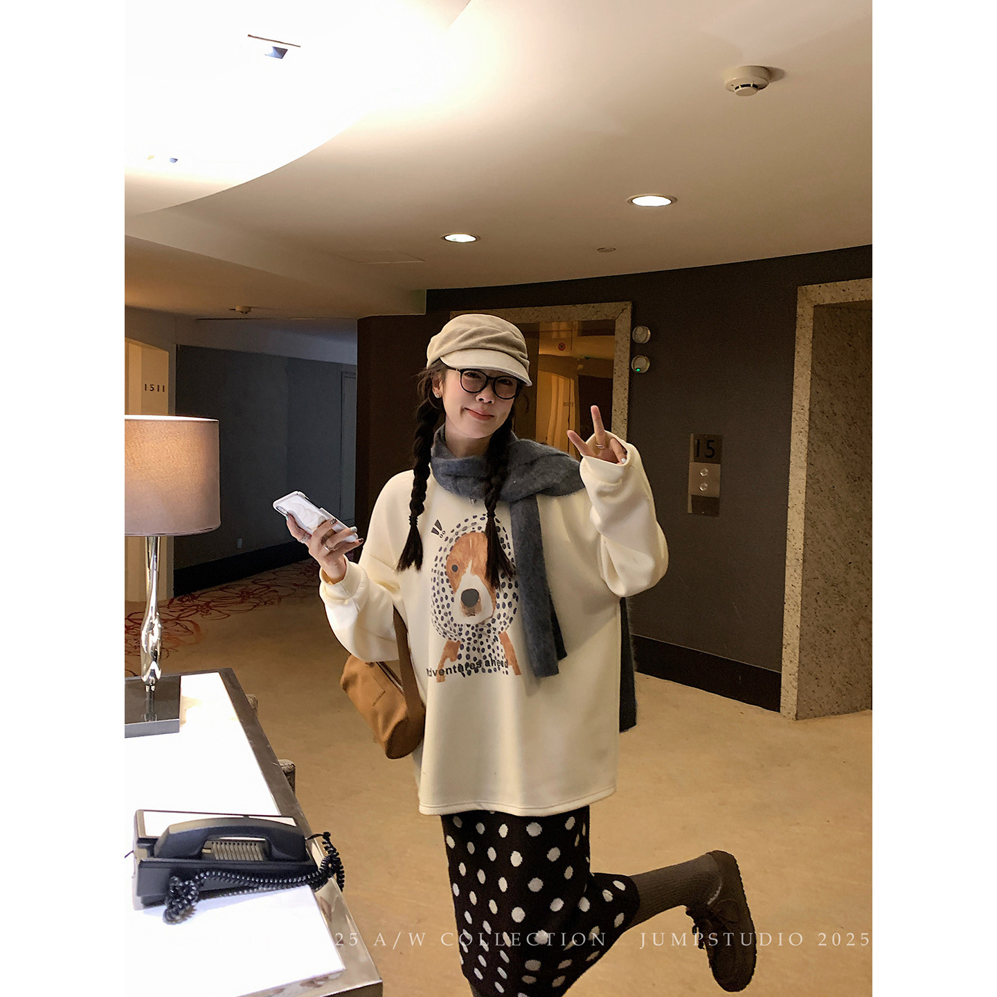 草莓跳 可爱狗狗印花圆领套头卫衣女冬季青春减龄宽松加厚上衣,女装/女士精品,卫衣/绒衫,淘宝优惠券,粉丝福利购,淘宝优惠卷