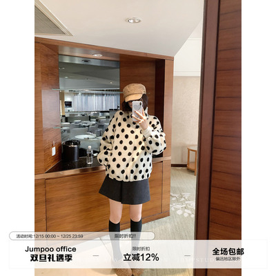 草莓跳 不规则a字羊毛半身裙女冬季设计感高腰显瘦短款包臀裙子