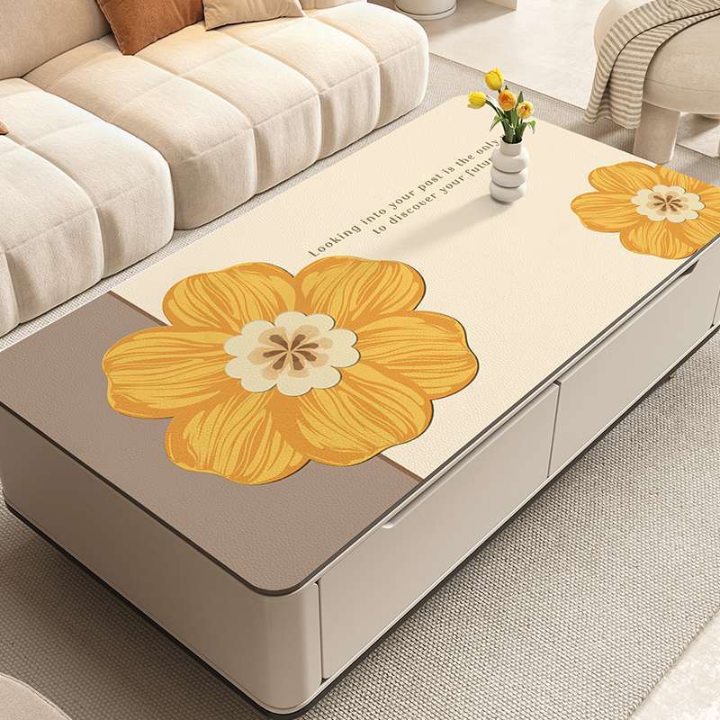 茶几桌布防水防油免洗防烫PVCins风长方形桌布2024新款轻奢高级感