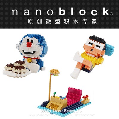 日本nanoblock机器猫积木