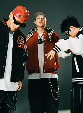 G-BLOCK「四炁合一」联名 棒球服拼皮夹克 毛呢拼接上衣外套男潮