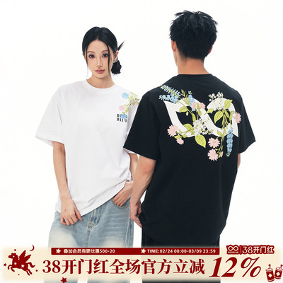 BIPOLAR繁花枝叶短袖T恤