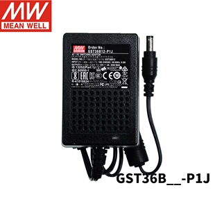 GST36B明纬P1J电源适配器36W B05/B09/B12/B24/B48V GS 5V7V9V