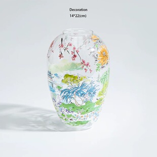 店主私藏花瓶威尼斯藏品琉璃摆件客厅新中式 不止家居 江南之春