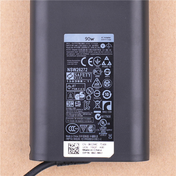 适用戴尔dell电源充电器线适配器 inspiron 7447 19.5v 4.62a 90w