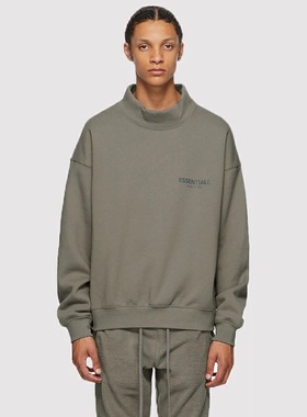 FEAR OF GOD ESSENTIALS FOG 20款字母反光logo套头加绒高领卫衣