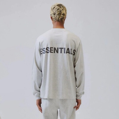 FEAR OF GOD ESSENTIALS FOG 19款背后logo反光长袖T恤