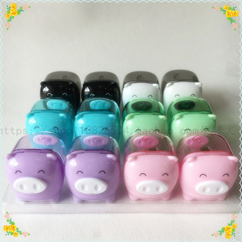 珍宝猪可爱卡通削笔器得力文具