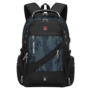 瑞士军刀双肩包男士大容量背包学生书包商务休闲电脑包正品旅行包