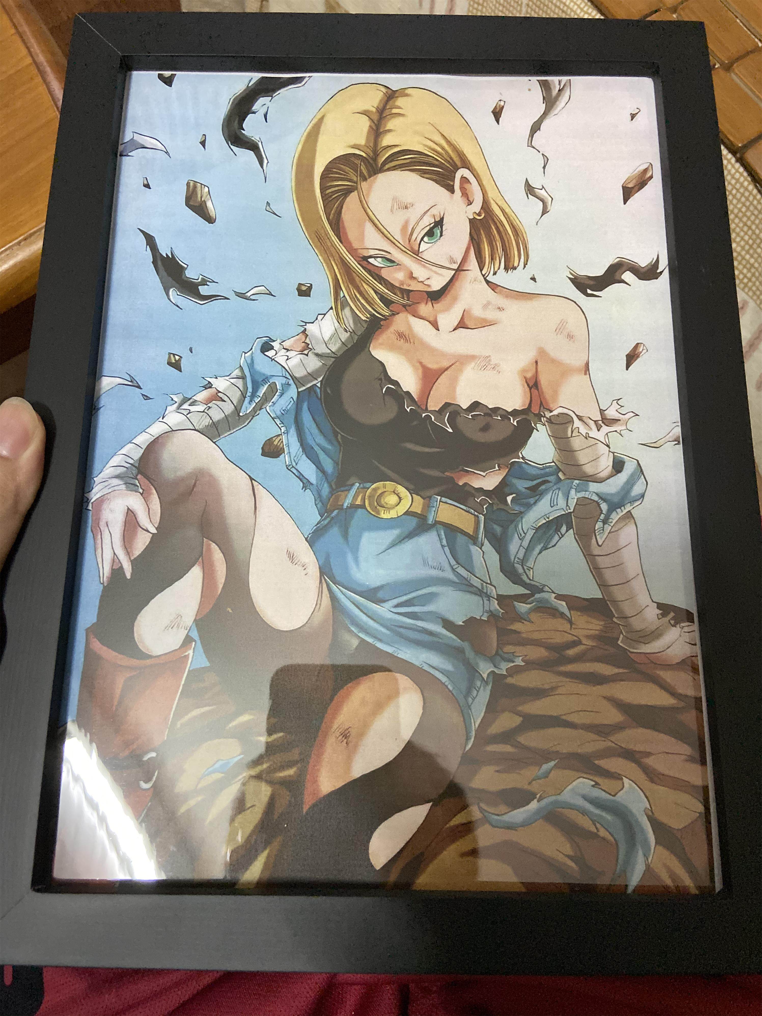 七龙珠18号战损装饰画