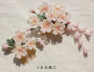 辅匠『绯樱』つまみ细工手工日本细工花/樱花/和风