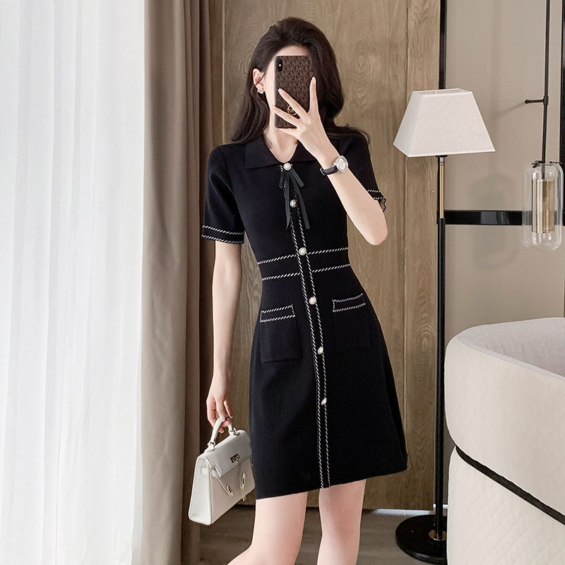 2024夏新款法式气质女装小香风裙