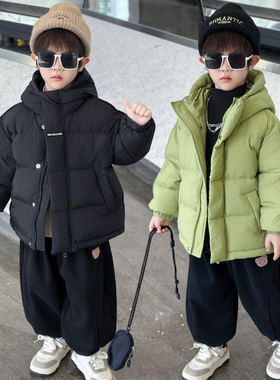 男童冬装加厚羽绒棉服2025新款儿童宝宝洋气保暖棉衣外套男孩棉袄