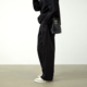 西裤 黑色春夏日本进口棉干爽宽松直筒休闲长裤 女装 杲果GAOGUO