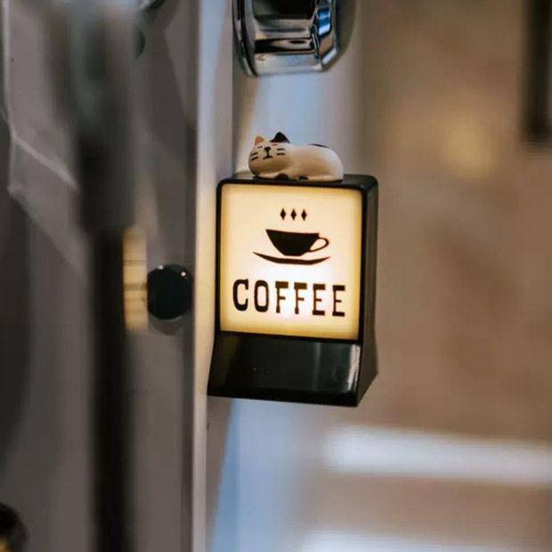 美式咖啡小店coffee冰箱贴磁吸咖啡灯牌治愈夜灯装饰摆件