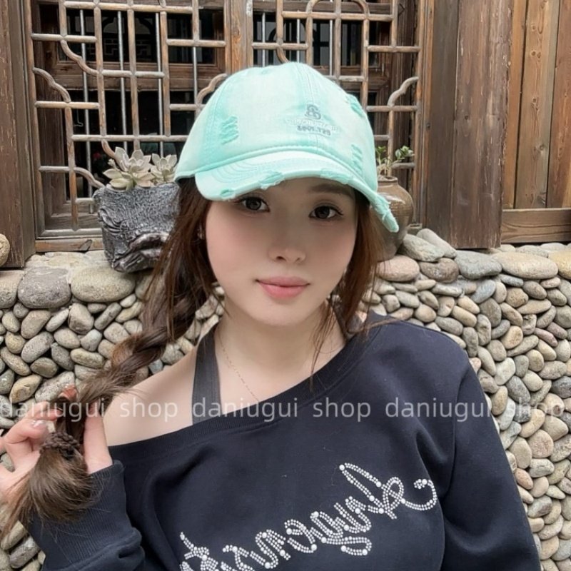 韩版复古破洞刺绣加深棒球帽春夏女宽帽檐大头围显脸小鸭舌帽百搭,服饰配件/皮带/帽子/围巾,帽子,淘宝优惠券,粉丝福利购,淘宝优惠卷