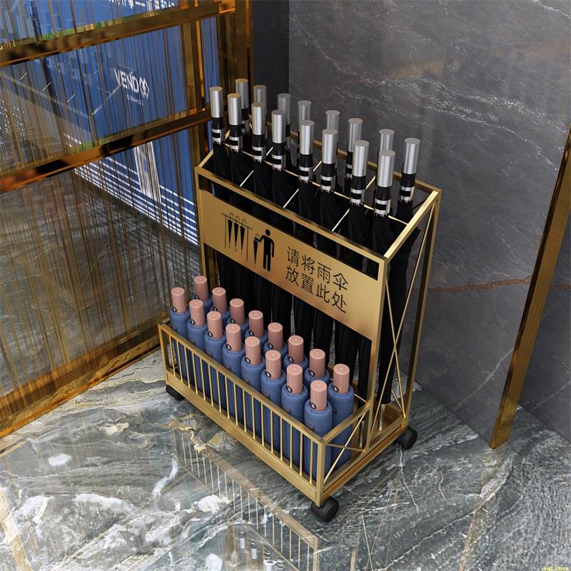 雨伞架教室办公室长短柄雨伞置物架家用酒店门口雨伞收纳沥水伞架