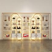 化妆品展示柜样品带灯货架包包展柜展厅美容院商用样品产品陈列柜