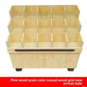 超市单面散装 柜干果柜 货架木制零食展示架谷物展示架糖果柜散装