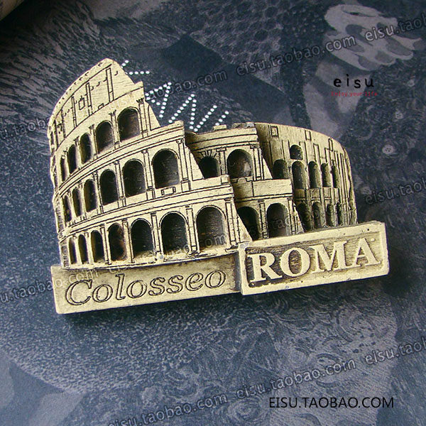古罗马斗兽场城徽古遗址意大利出口热销旅游纪念冰箱贴 59包邮