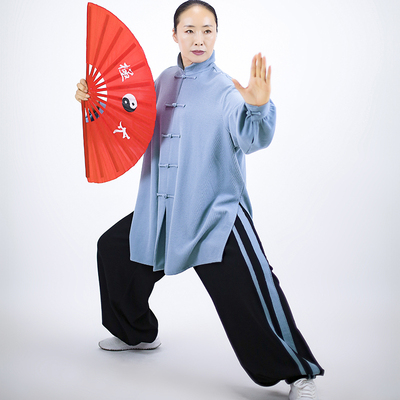 马蕾太极休闲时尚女式蓝色太极服