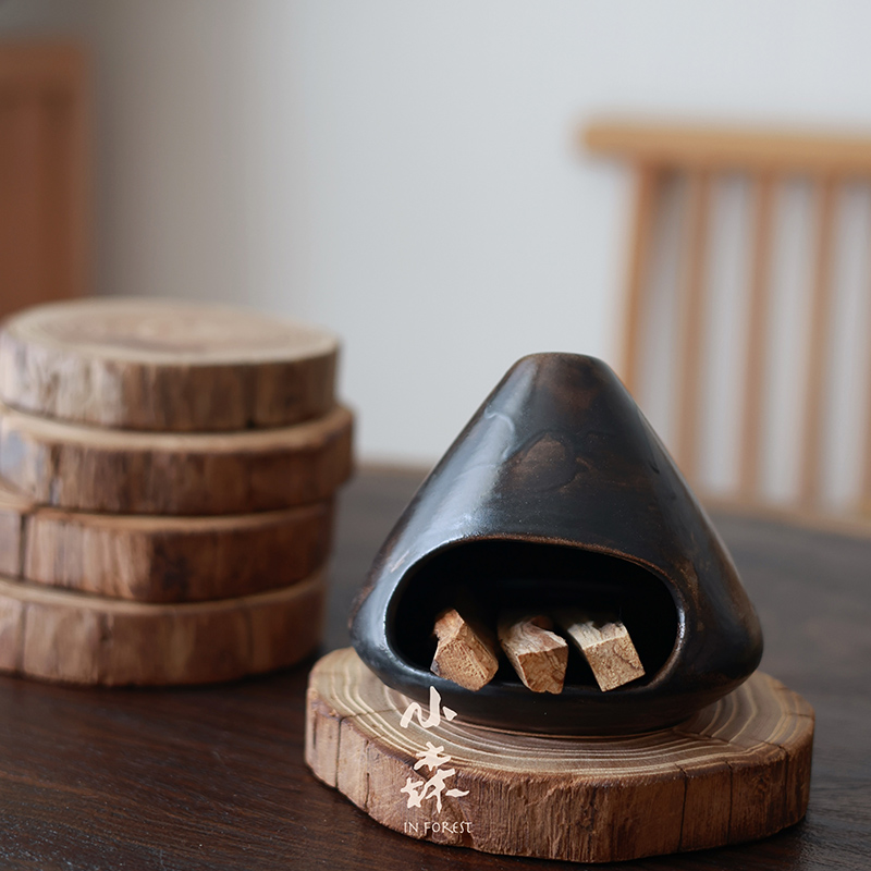 In Forest 小森手工打磨天然老榆木木垫隔热垫杯垫托 托盘原木自