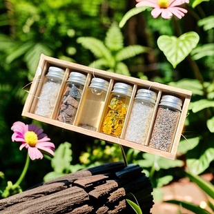 西北大环线收集瓶玻璃带盖礼物盒透明创意旅游纪念品沙漠装沙瓶子